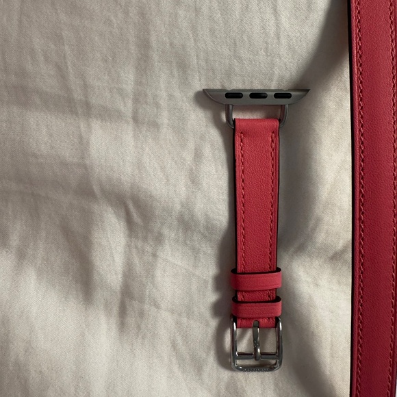 Hermes Apple Watch Leather Bracelet Strap - Picture 2 of 3
